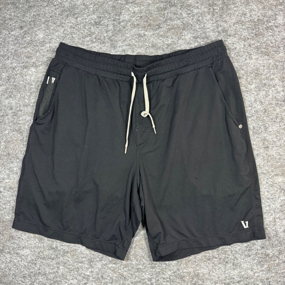 Vuori Ponto Performance Shorts 7" Mens XL Black Activewear Gym Outdoor